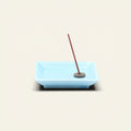 Square Incense Tray Light Blue - Porcelain