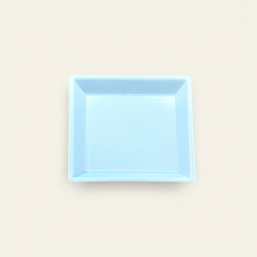 Square Incense Tray Light Blue - Porcelain