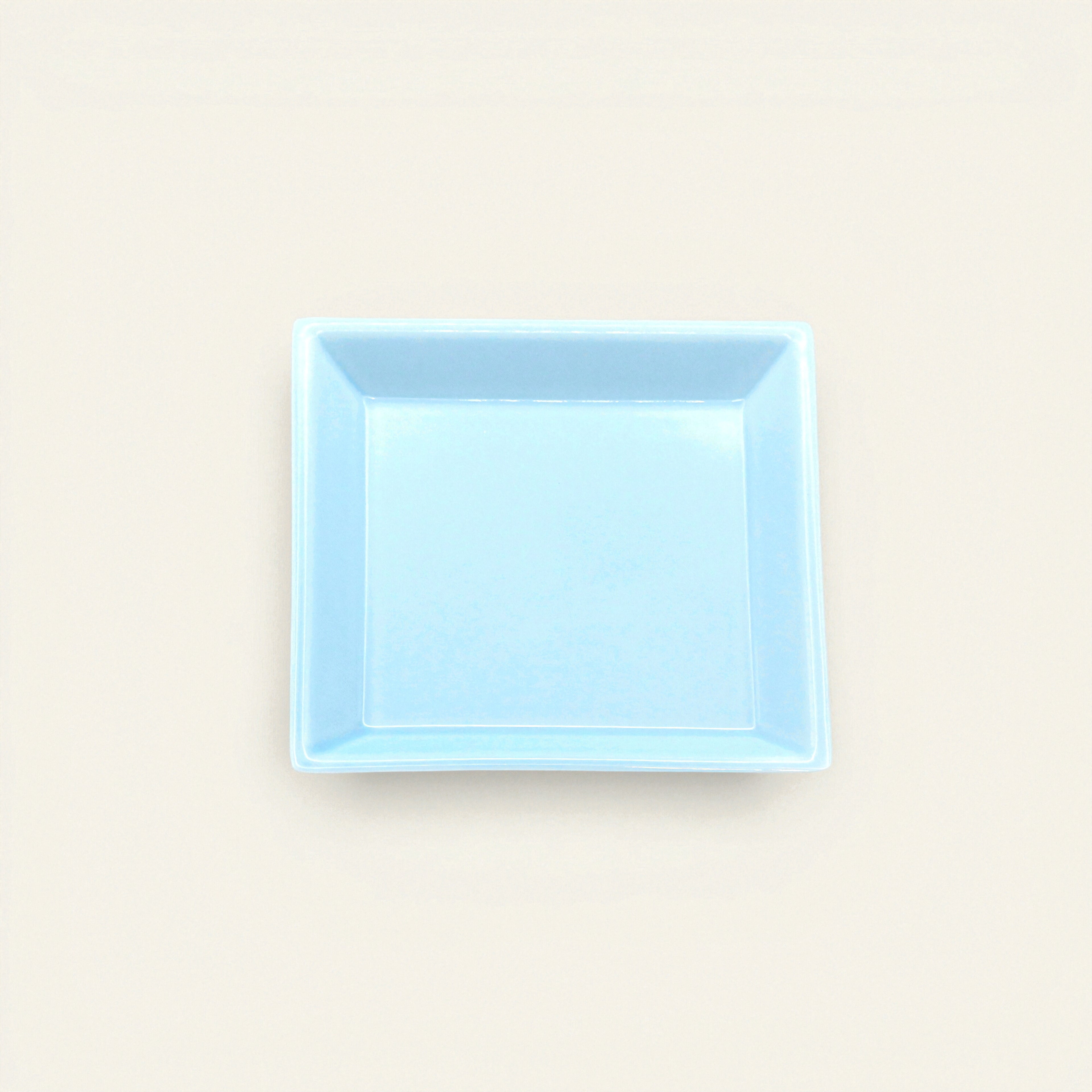 Square Incense Tray Light Blue - Porcelain