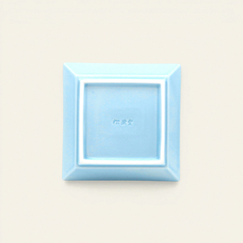 Square Incense Tray Light Blue - Porcelain