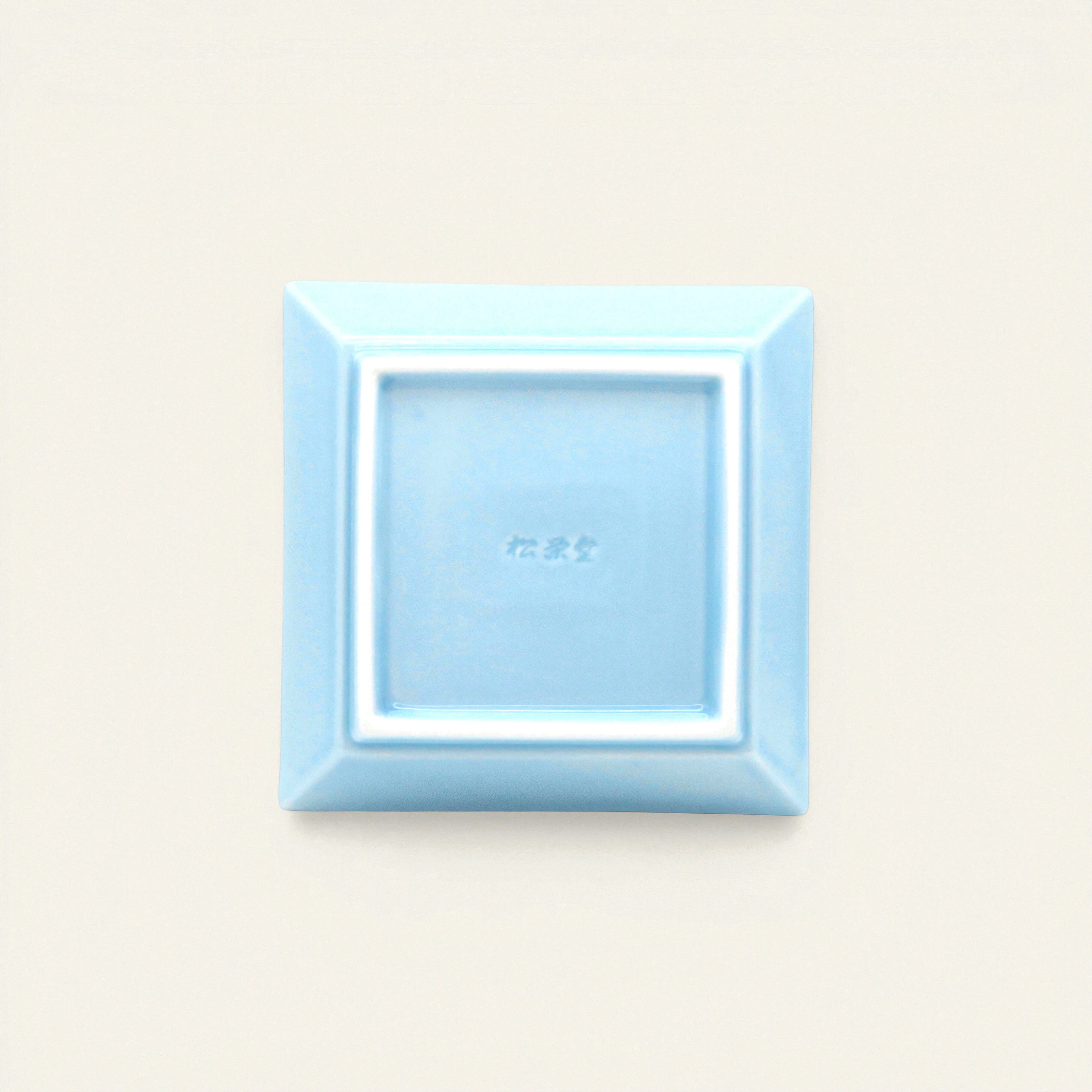 Square Incense Tray Light Blue - Porcelain