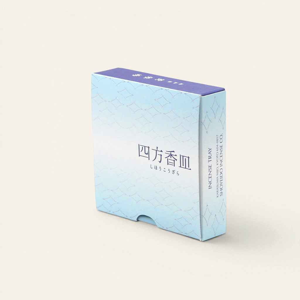 Square Incense Tray Light Blue - Porcelain