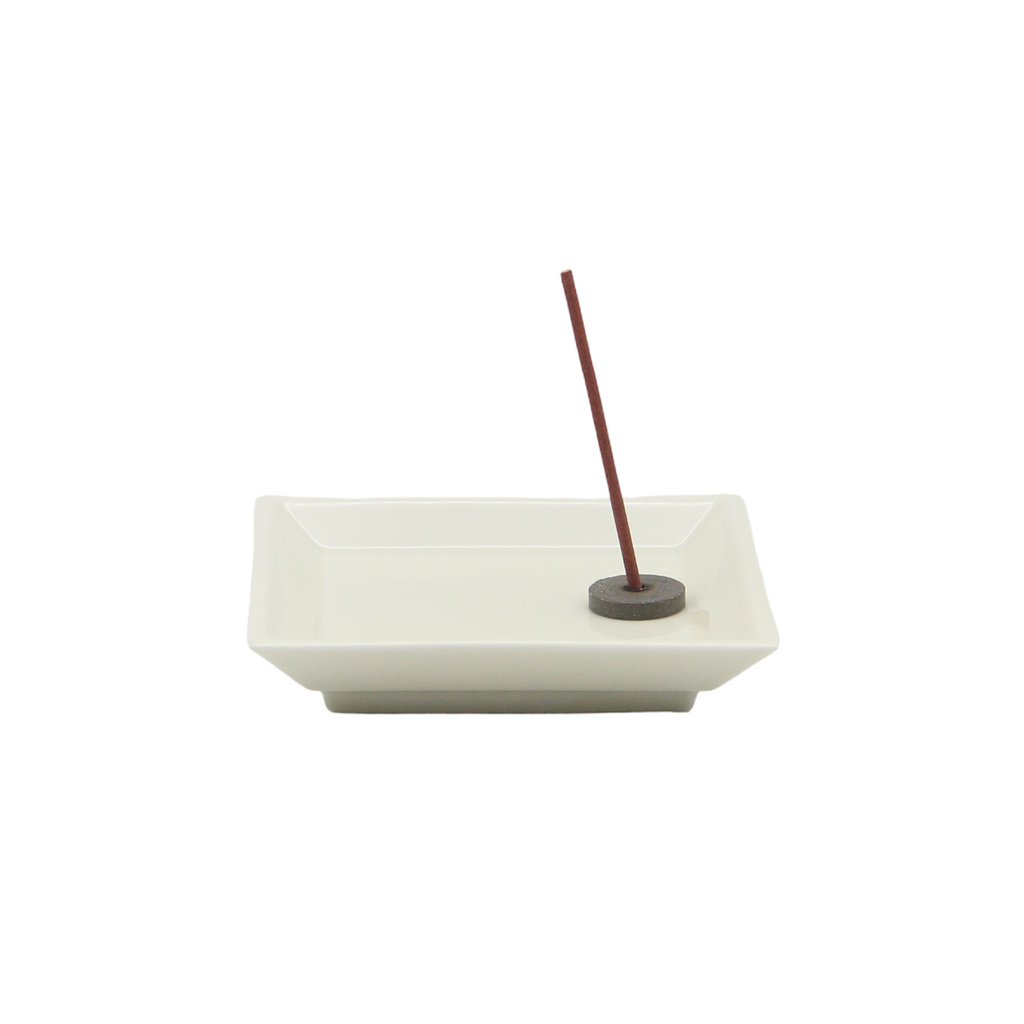 Square Incense Tray - Porcelain