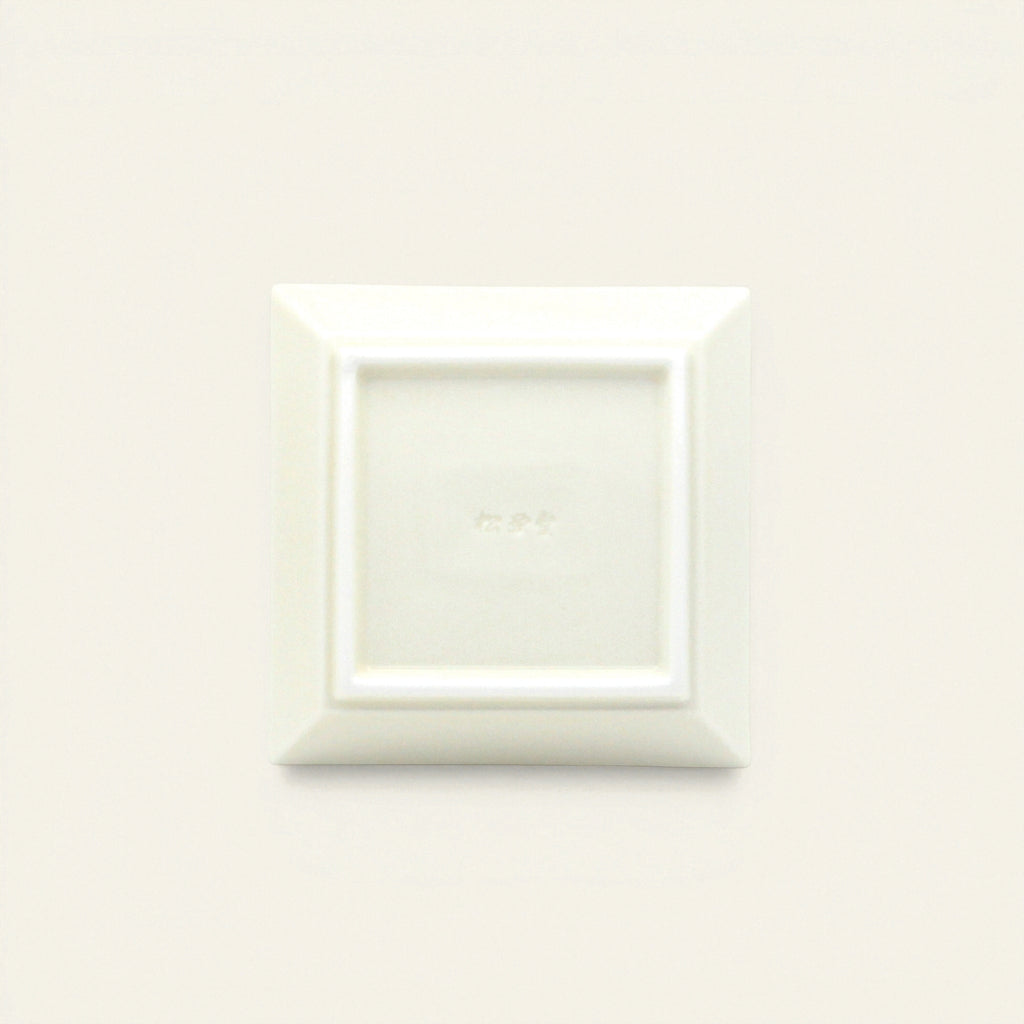 Square Incense Tray Cream - Porcelain